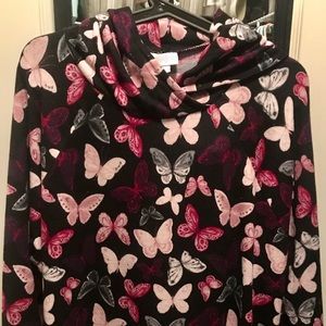 BNWT LuLaRoe Amber with Butterfly Print